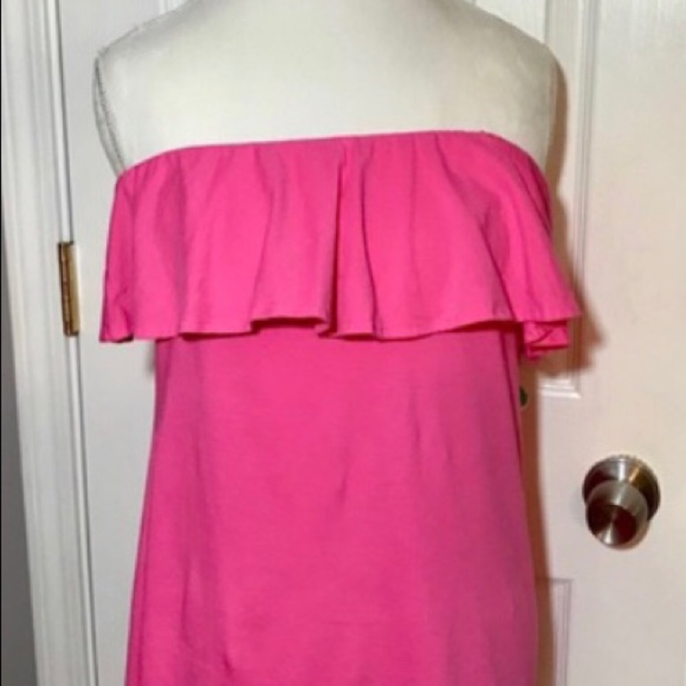 Lilly Pulitzer strapless ruffle top